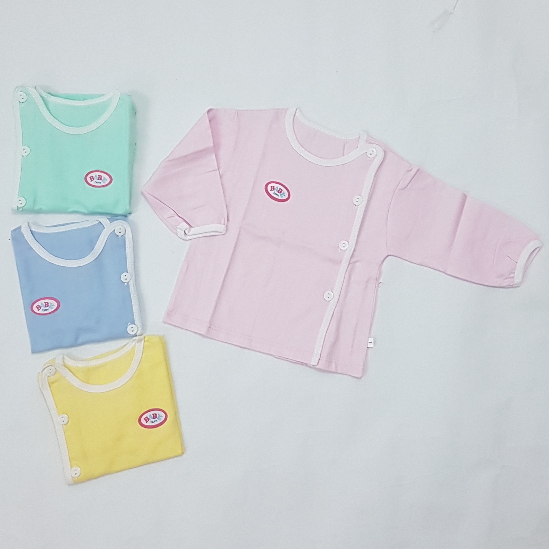 [bán lẻ chiếc] Áo sơ sinh dài tay baby born