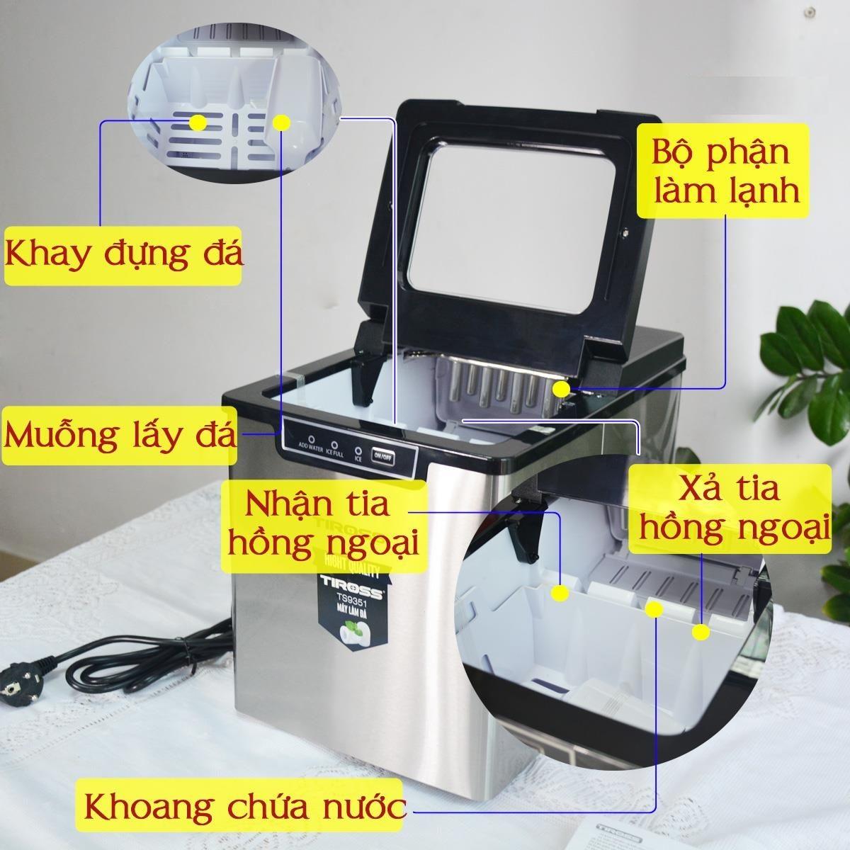 [Trả góp 0%]Máy làm đá viên gia đình Tiross TS9351