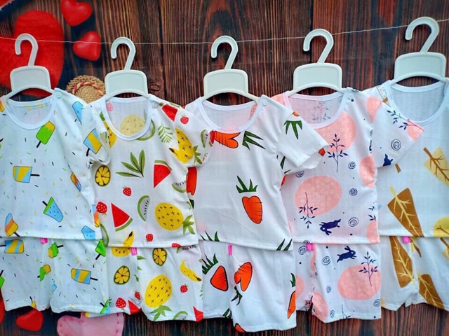 | SIZE ĐẠI | bộ cotton giấy tay ngắn loại (size 4-25kg)