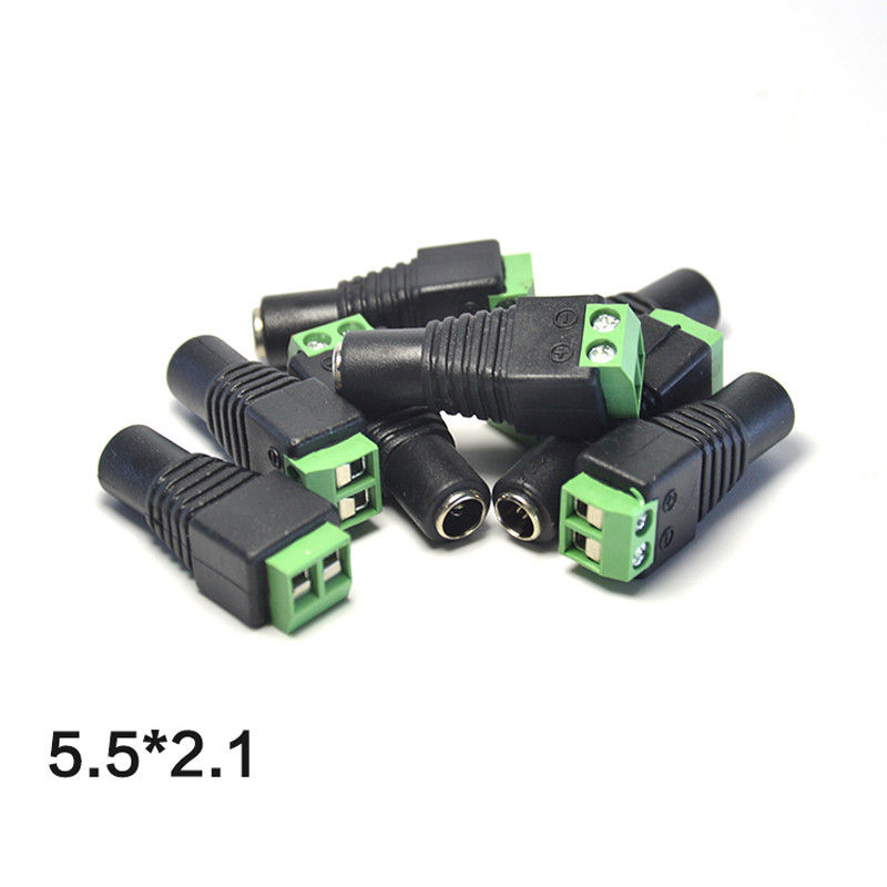combo 5/10/50- Jack DC 5.5x2.1mm đầu vào cổng Domino (Jack Đực / Cái)