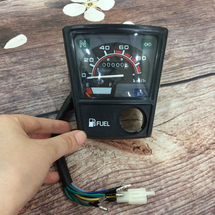 Bộ Đồng hồ đo tốc độ xe CUB 82 - đồng hồ cơ xe cub 82 - A448 Đầy đủ phụ kiện, phụ tùng xe máy giá rẻ