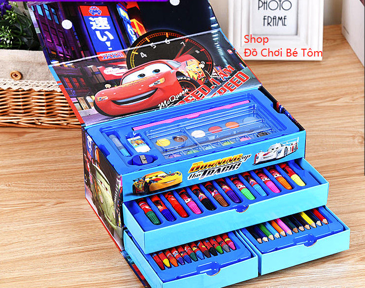 HỘP MÀU 3 TẦNG 54 CHI TIẾT