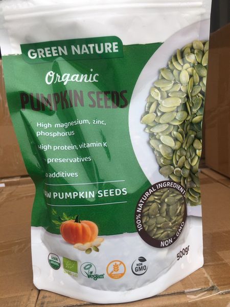 Hạt bí hữu cơ Green Natural 500g