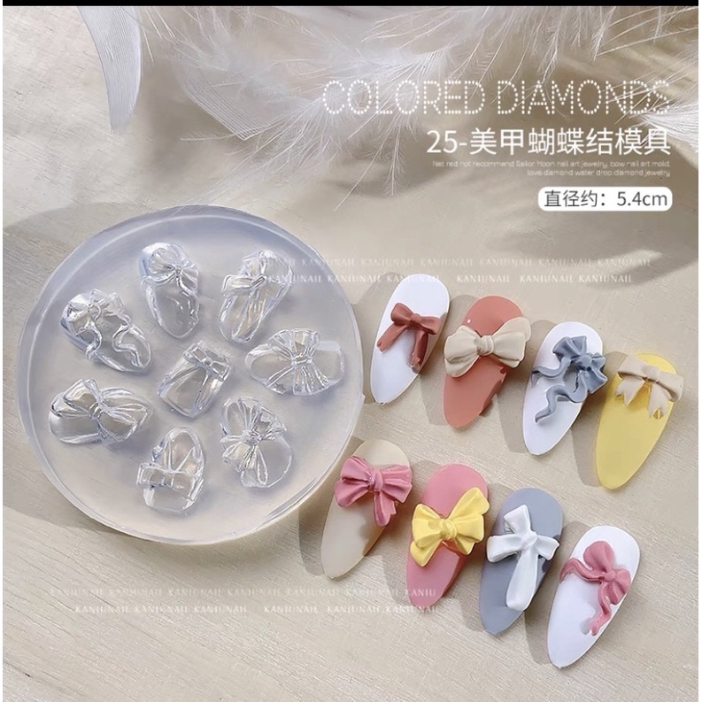 Khuôn gấu bearbrink khuôn nail silicon khuôn làm charm nail