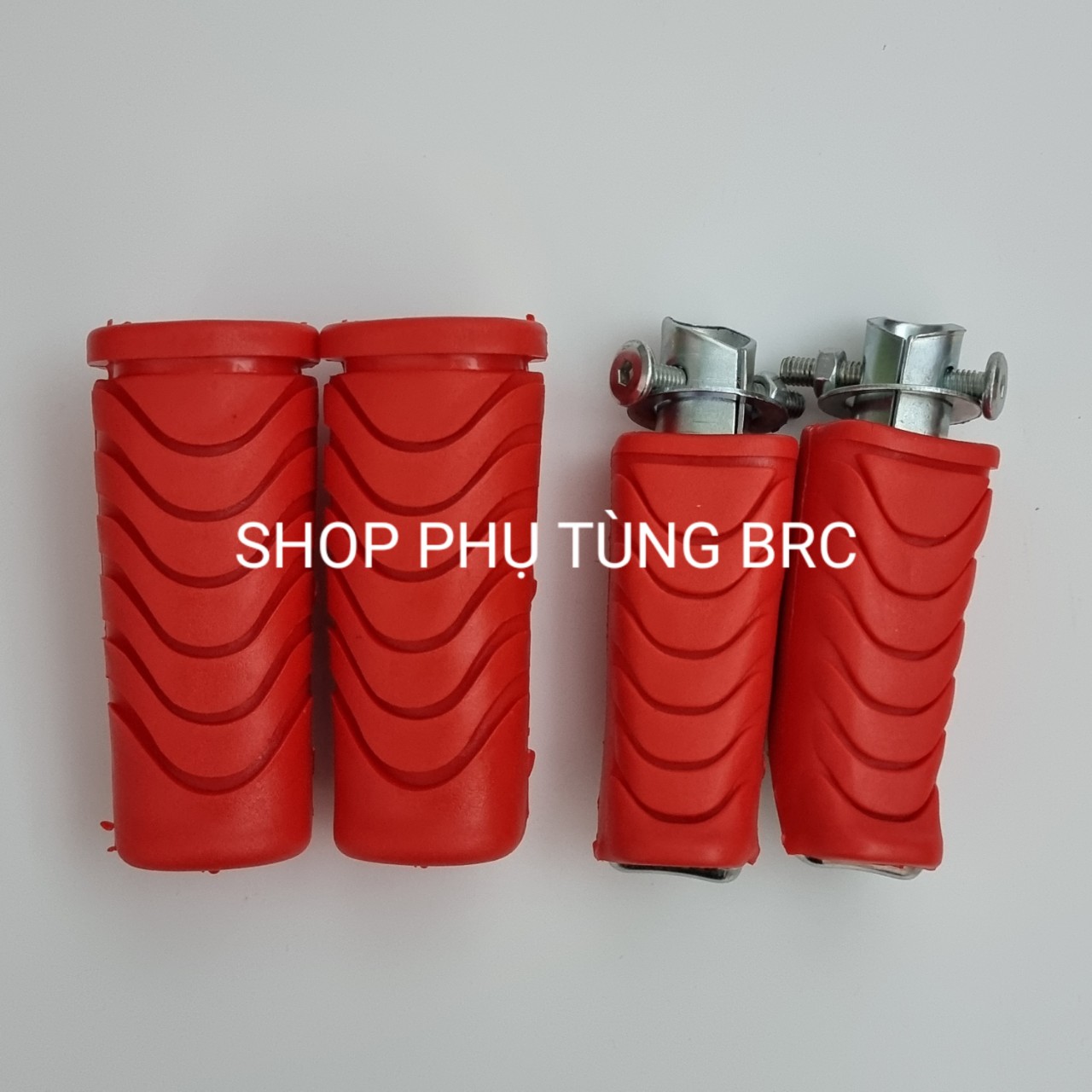 Combo tiết kiệm: Cặp gác chân xe máy trước, sau màu