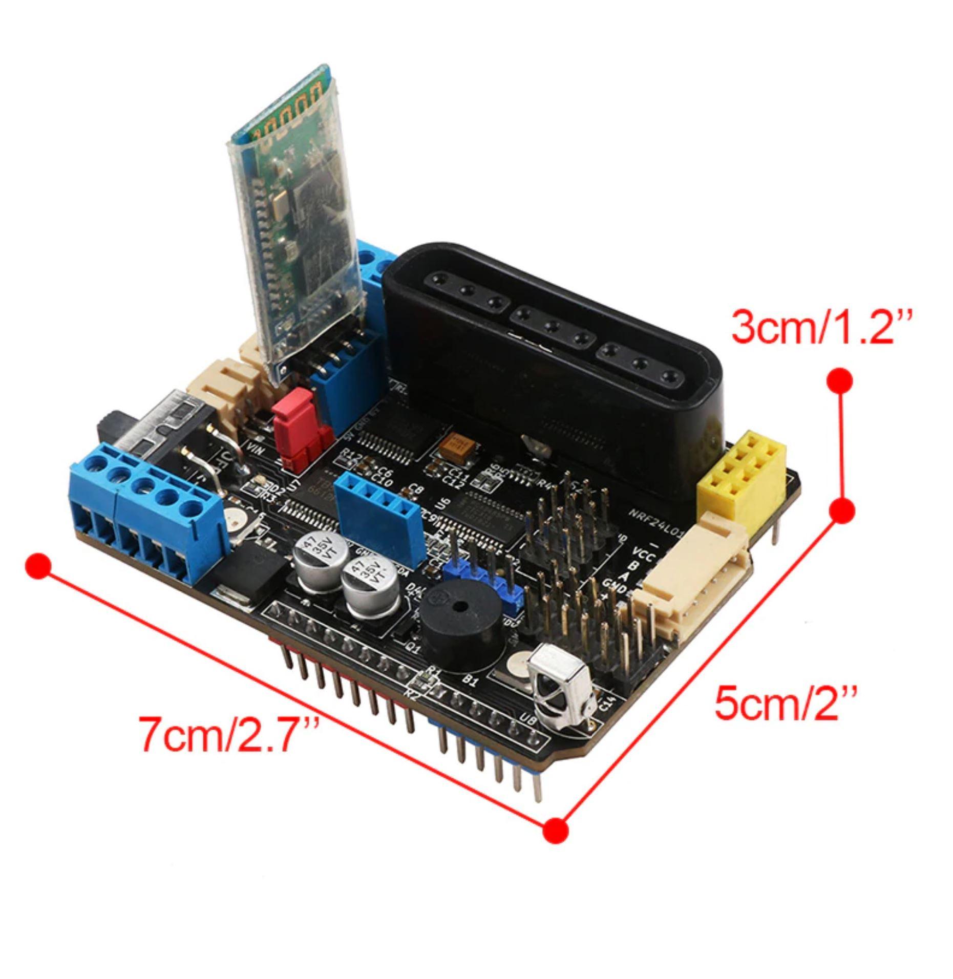 Robot Motor Driver Shield Board Arduino - PS2, WIFI, BLUETOOTH, IR