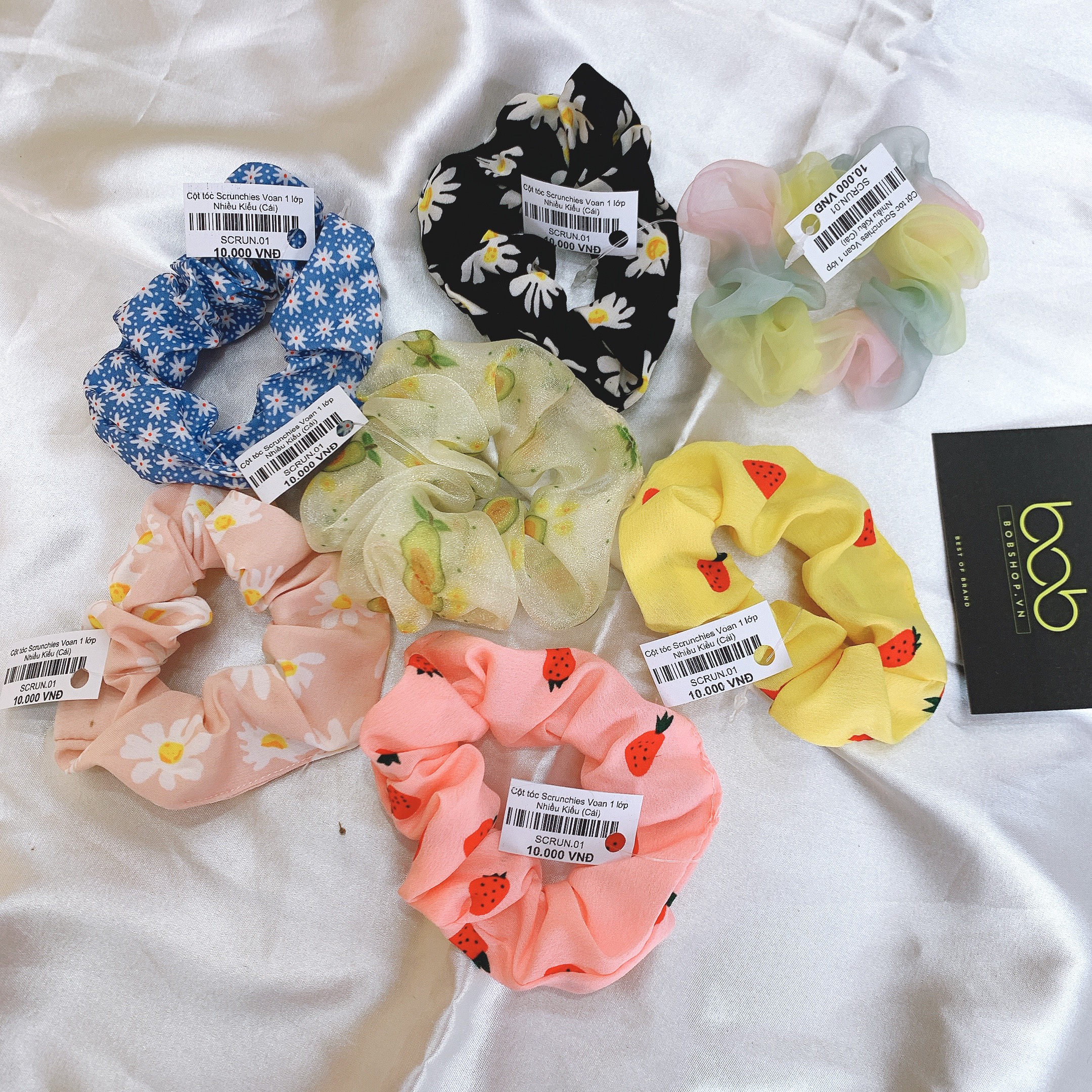 [HCM][NGẪU NHIÊN 10K] Dây buộc tóc cột tóc scrunchies ngẫu nhiên 10K