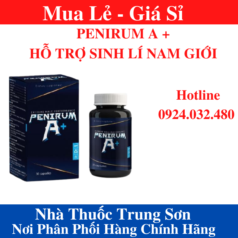 Viên uống PENIRUM A+ hỗ trợ sức khoẻ sinh lý nam giới - TS001 nhập khẩu