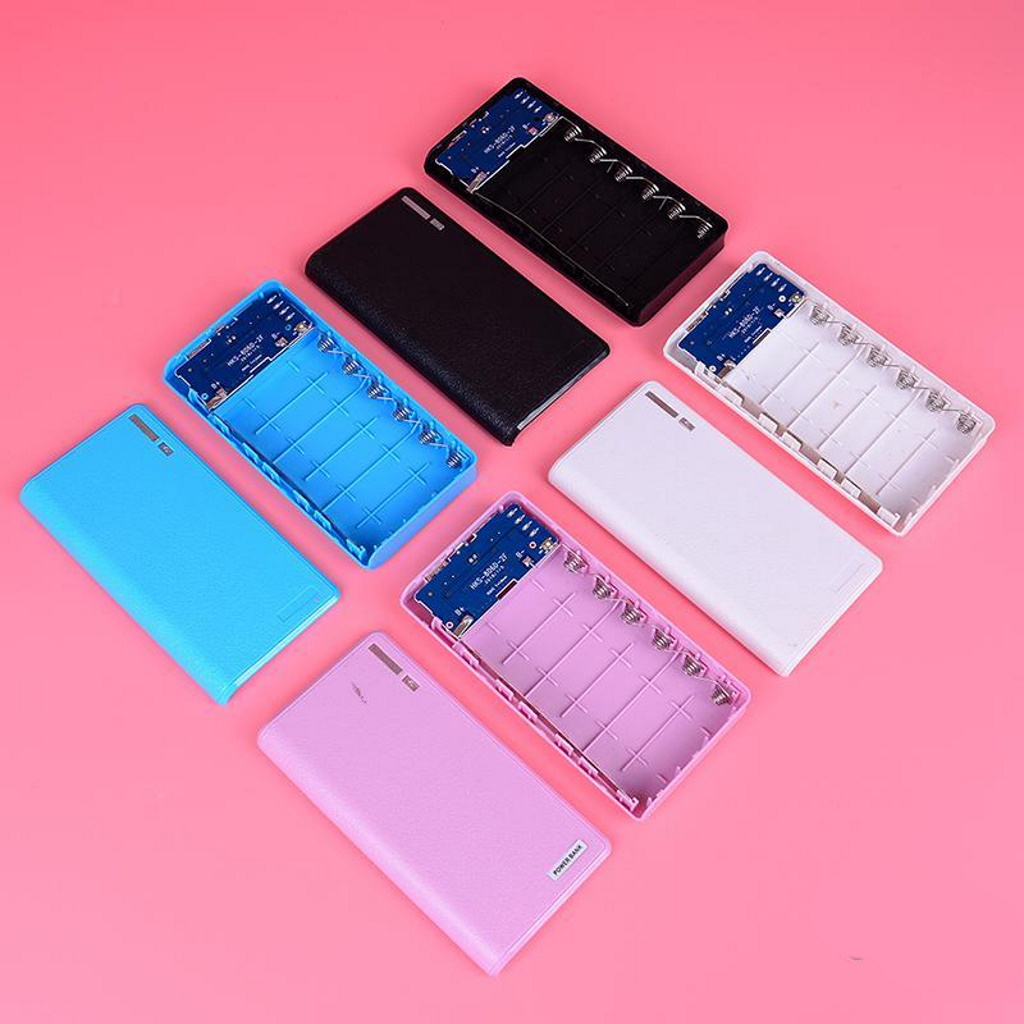Box Sạc, Vỏ Sạc Dự Phòng 6 Pin 18650 (Loại Tốt)
