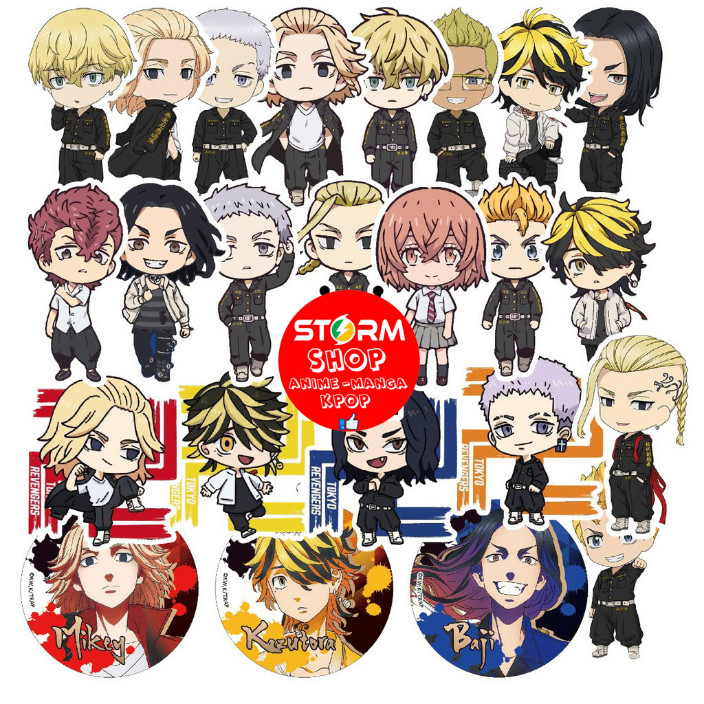 Sticker anime Tokyo Revengers - Kịch Trường Của Takemichi(Combo 20-50 sticker)