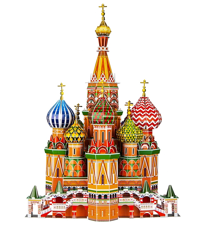 Đồ Chơi Mô Hình Giấy 3D Magic Puzzle: Đền Thánh Vasily Hiển Phúc B568-3 (231 Chi Tiết)