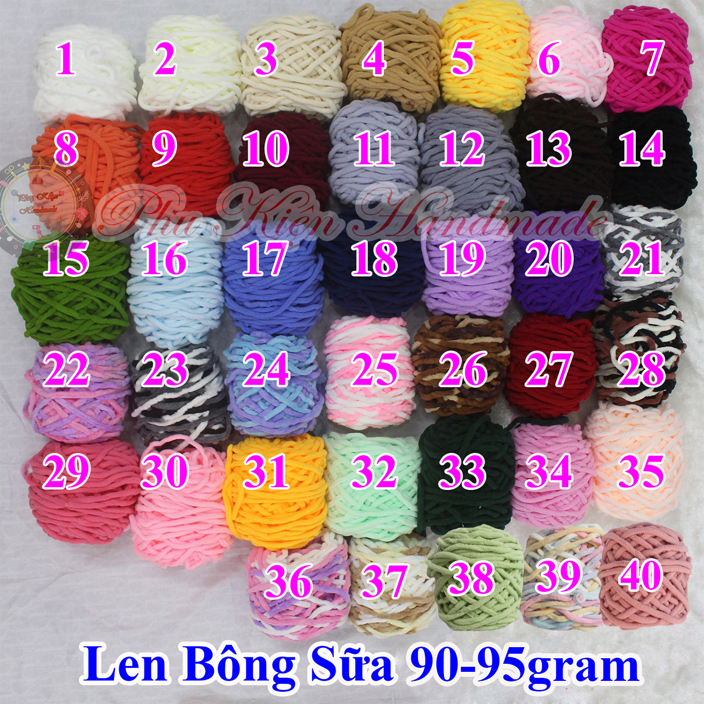 Len bông sữa / nhung đũa 90-95gram