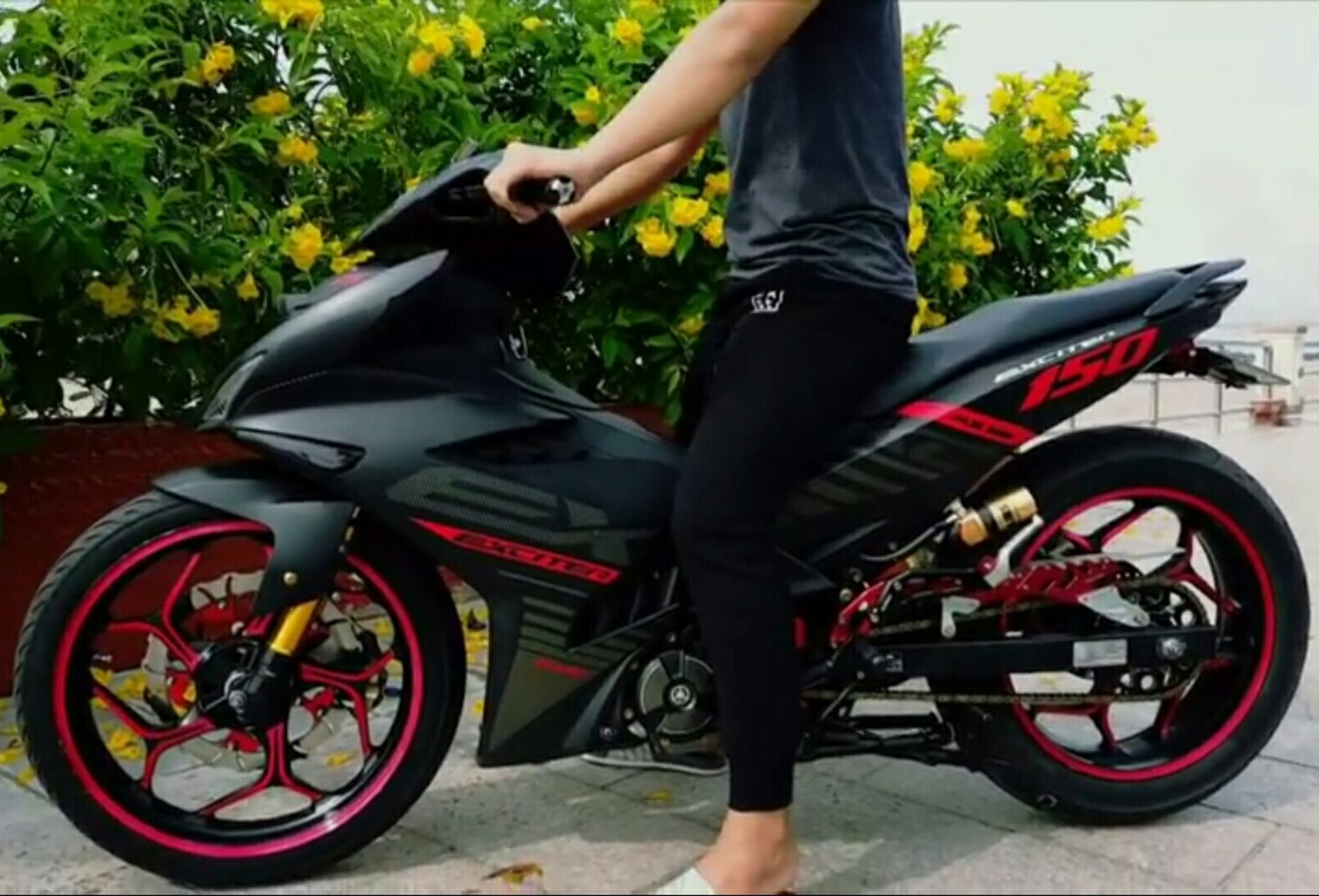 Tem RỜI EXCITER 150 ĐỎ ĐEN NHÁM
