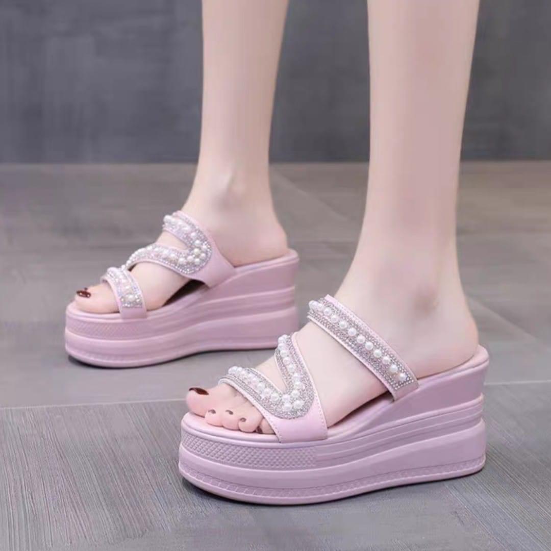 Dép xuồng quai chéo ngọc