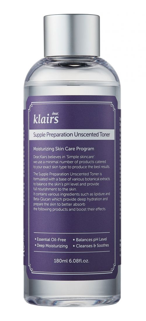 Toner Klairs Supple Preparation Unscented Toner 180ml ( không mùi )