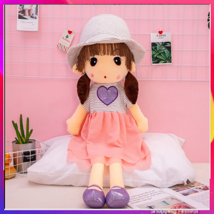 Búp bê - gấu bông tình yêu cho bé gái 45cm màu tím