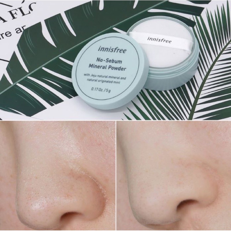Phấn phủ bột kiềm dầu innisfree no sebum