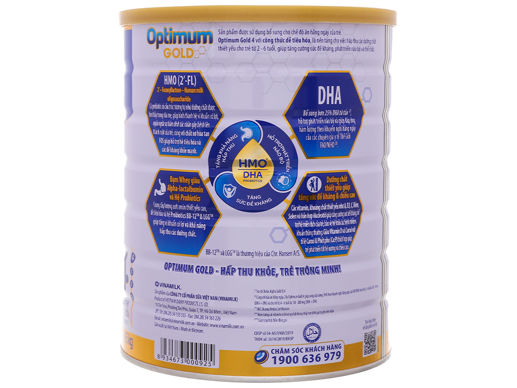 Sữa bột Vinamilk optimum gold số 4 1450G (1.45kg)