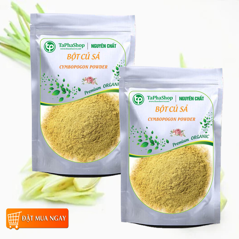 [HOT] Bột củ sả (nghiền bàng lá sả) bột lá sả nguyên chất 500g - Thảo Dược Tấn Phát