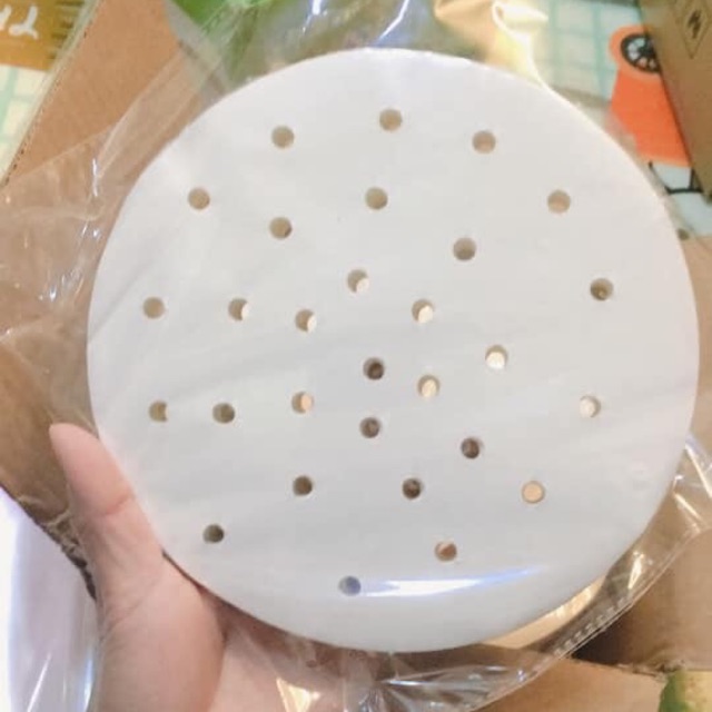 Giấy nến thấm dầu cho nồi chiên size 20cm(bịch 100 tờ)