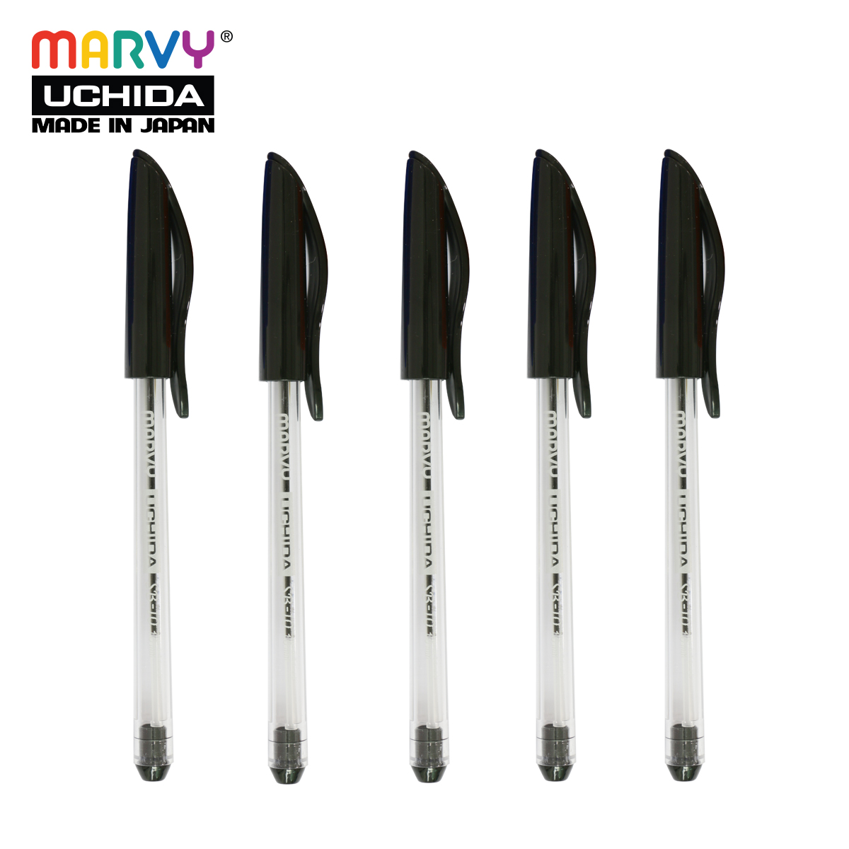 Combo 5 cây Bút bi có nắp mực Đức Marvy Sb10 (ngòi 1.0mm)