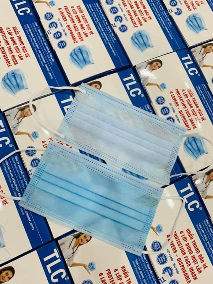 [HCM]KHẨU TRANG Y TẾ TLC 4 LỚP 50 PCS