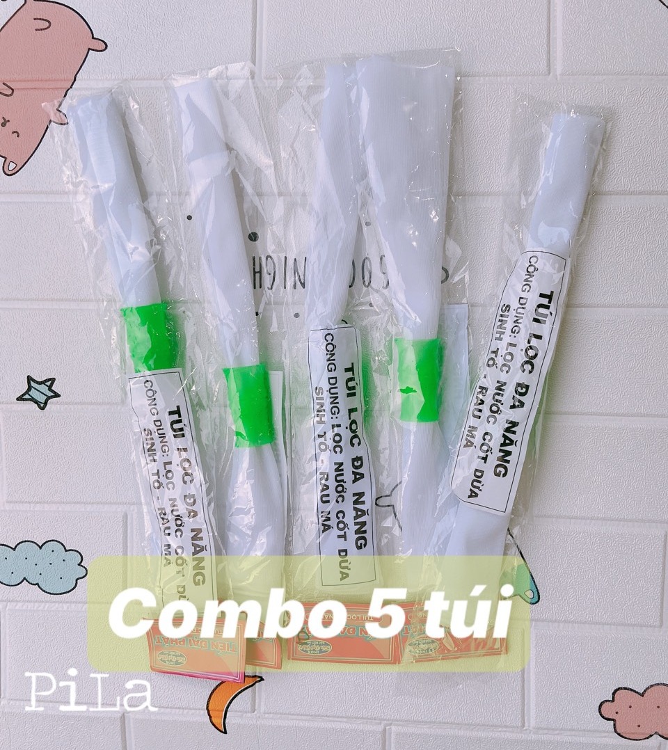 Combo 5 túi lọc nứớc cốt dừa lọc rau má