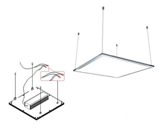 Đèn led PANEL âm trần thạch cao 600x600 48W