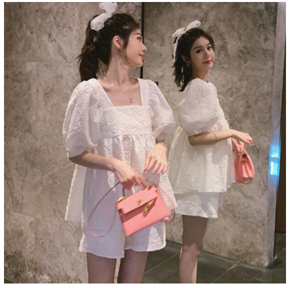Set babydoll bầu đũi xốp hàn nhăn(kèm ảnh thật ở cuối)