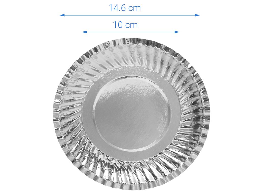 ĐĨA IN BẠC HUNUFA 16CM (10 CAI)