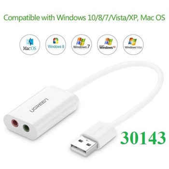 Card sound USB 2.0 to 3.5mm Ugreen 30143