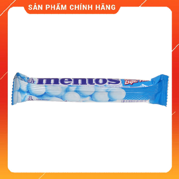 Kẹo nhai Mentos bạc hà (Bịch 16 thỏi )