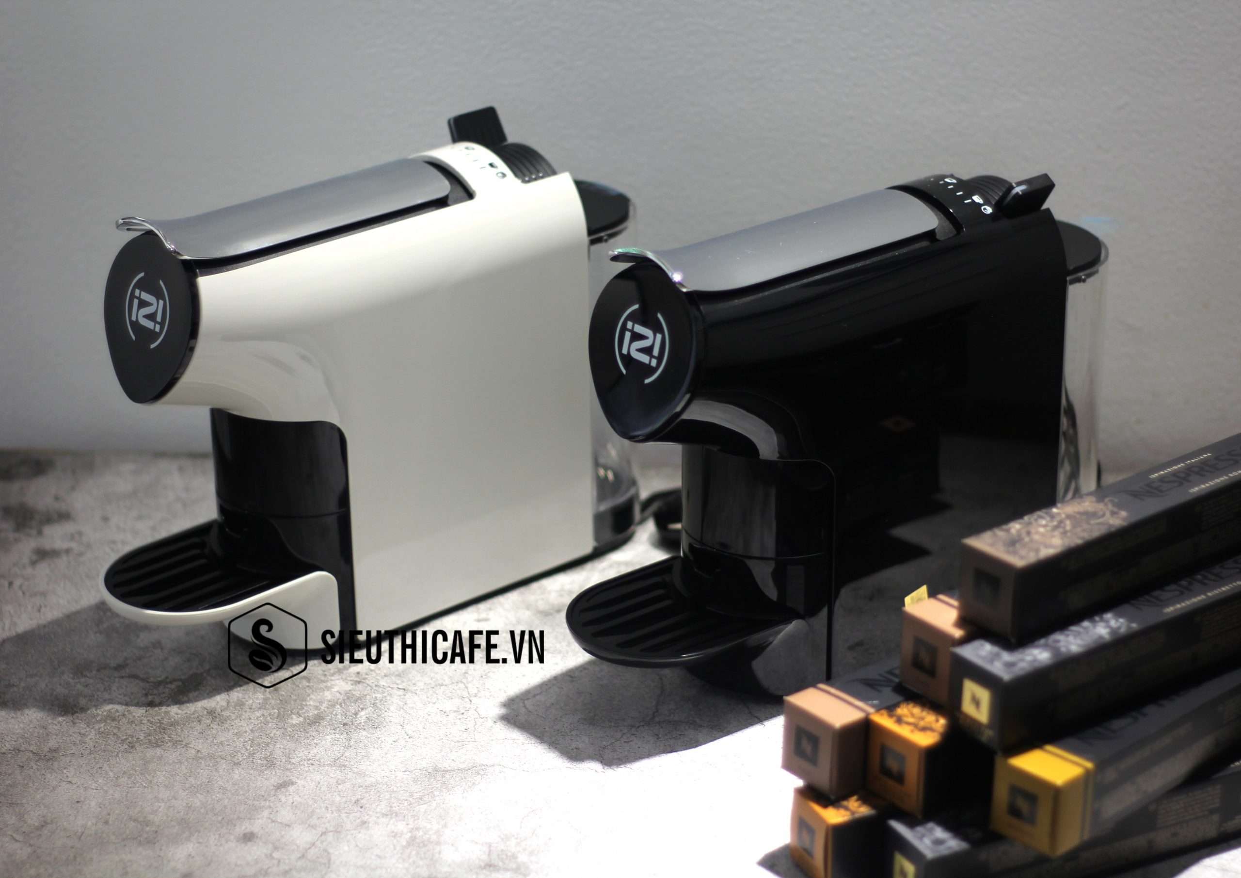 MÁY PHA CÀ PHÊ VIÊN NÉN IZI CAPSULE COFFEE MACHINE C236 ĐEN 220V