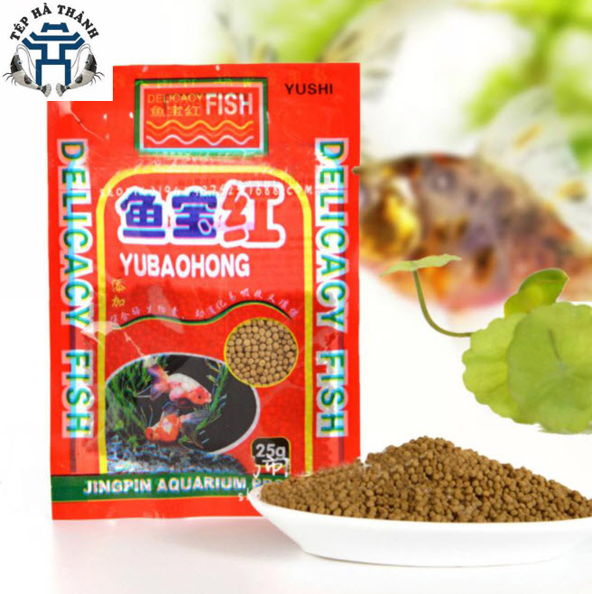 Thức ăn cho cá vàng, cá chép koi cao cấp delicacy fish gói 25gr - thức ăn cá cảnh