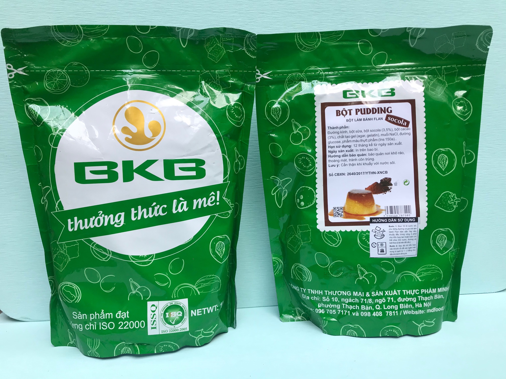 Bột flan vị socola bịch 1kg