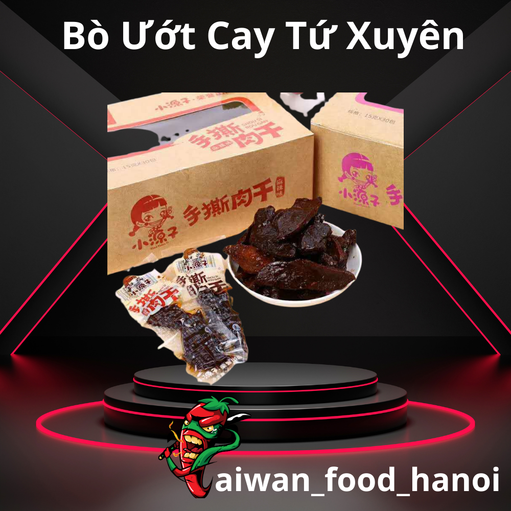 Thịt bò nướng bbq cay siêu ngon - thịt nướng bbq chay cô gái - gói to 26g - taiwan foods