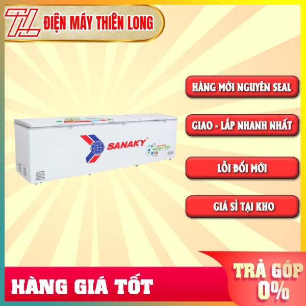 Tủ Đông SANAKY Inverter 1200 Lít VH-1399HY3 - HÀNG CHÍNH HÃNG - TRẢ GÓP 0% - GIAO TOÀN QUỐC - NGOÀI HCM TÍNH PHÍ