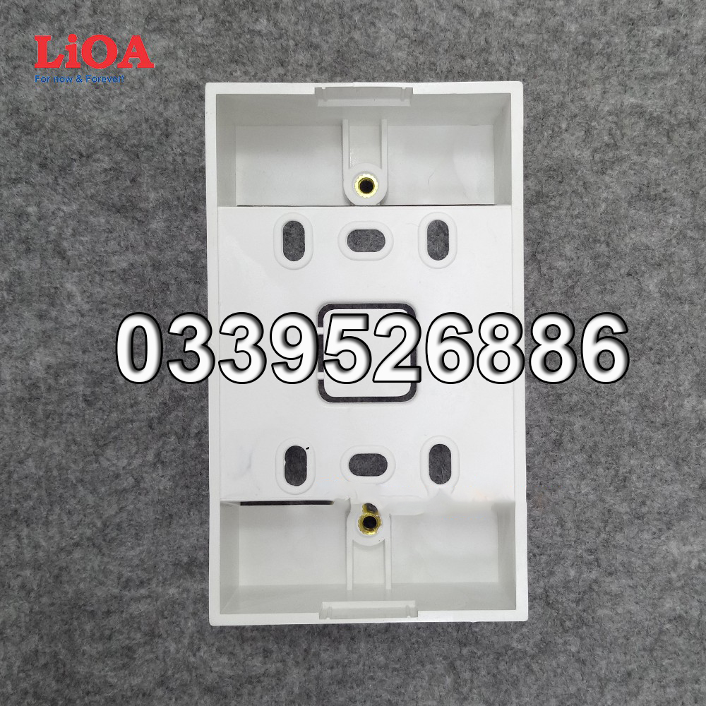 Đế nổi đơn LiOA dùng cho các mặt chữ nhật và mặt Module Concept