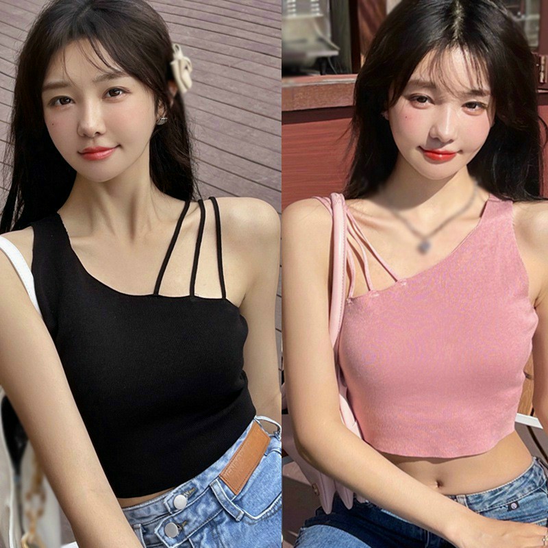 Áo Croptop thân dây chéo