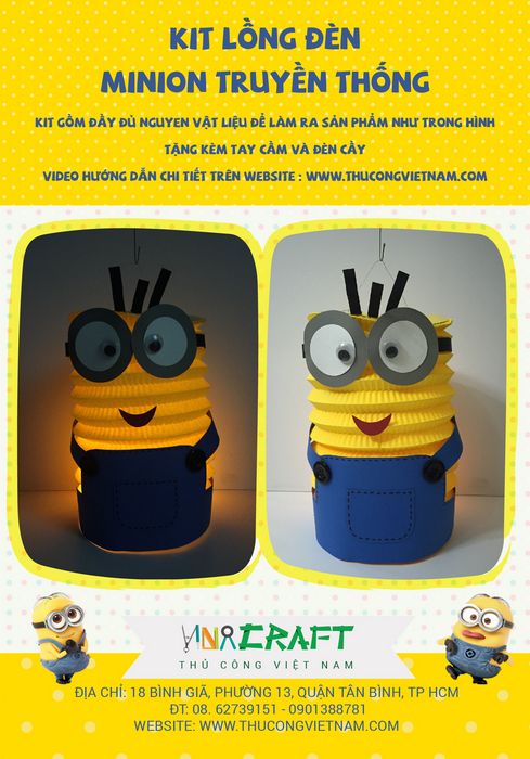 Kit lồng đèn Minion - Pikachu
