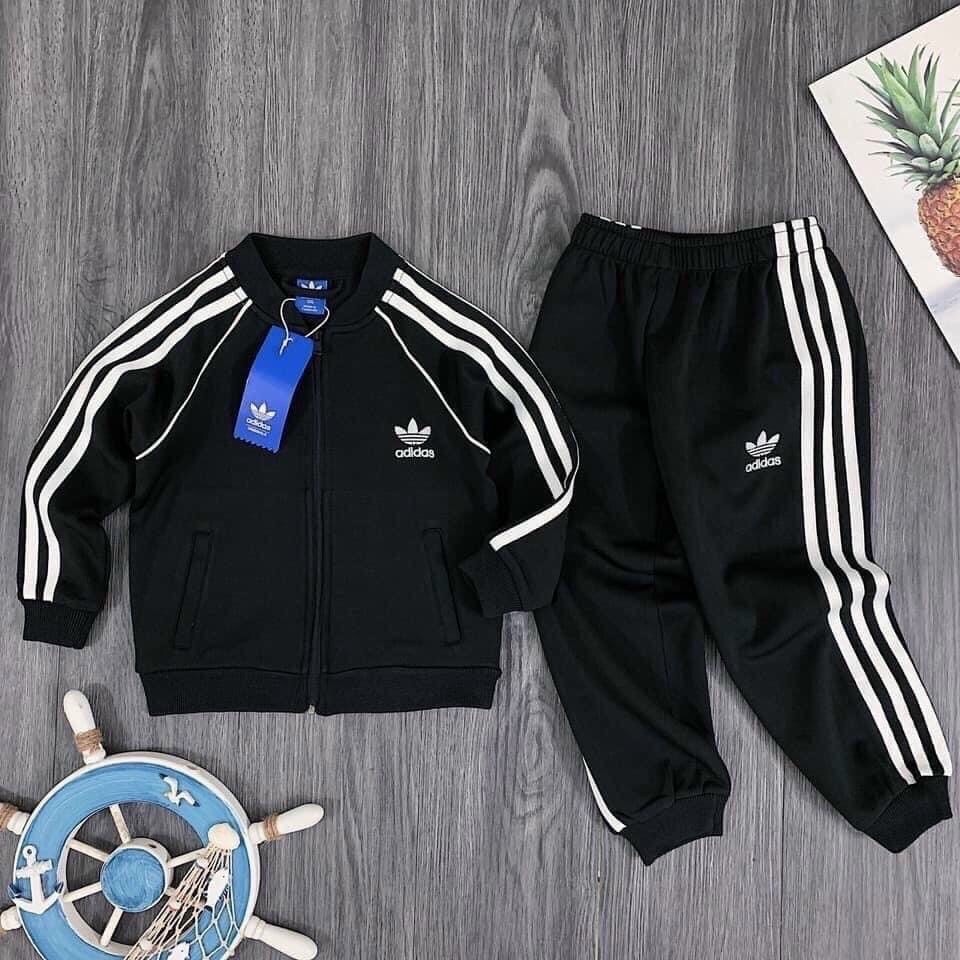 Bộ ADIDAS CHO BÉ TRAI VÀ GÁI ( 3 màu Xanh , Đen , Hồng )