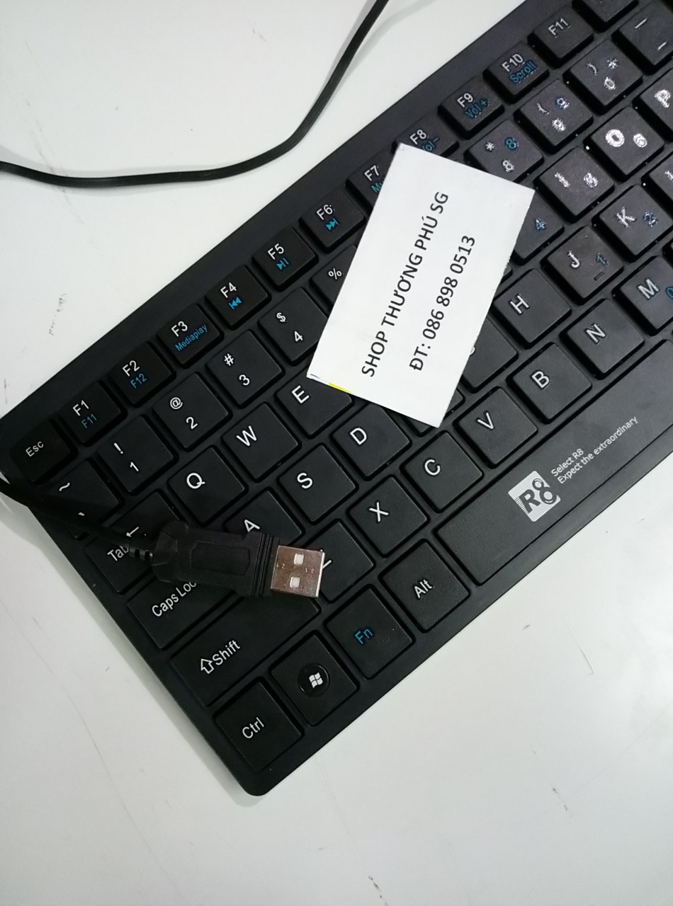 Bàn phím Mini có dây Keyboard R8-1812 - Chuẩn cắm USB