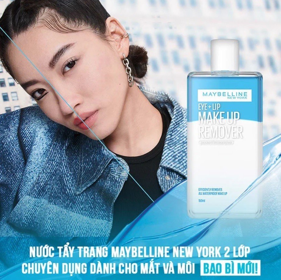 Nước tẩy trang mắt môi Maybelline 150ml
