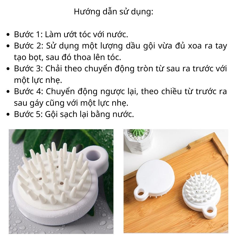 Combo 4 lược gội đầu massage da đầu bằng SILICON