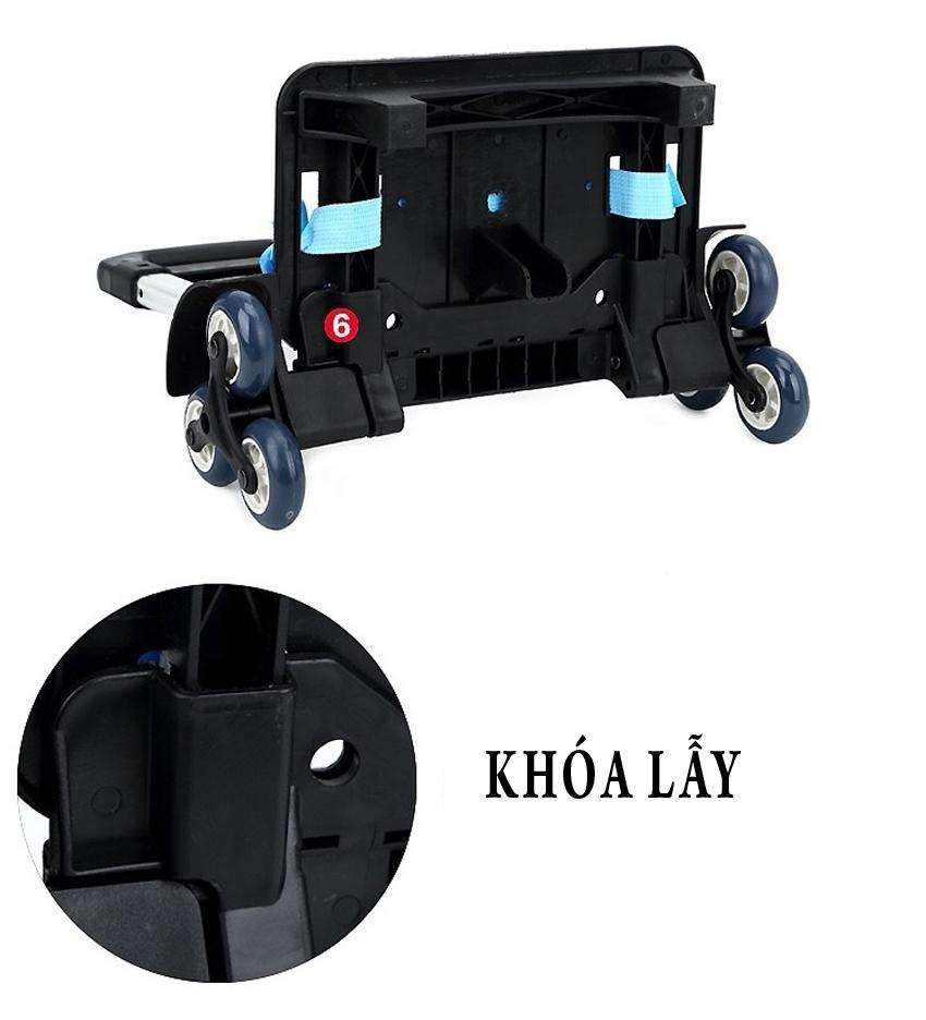 Cần kéo balo 6 bánh cho học sinh ( Black)