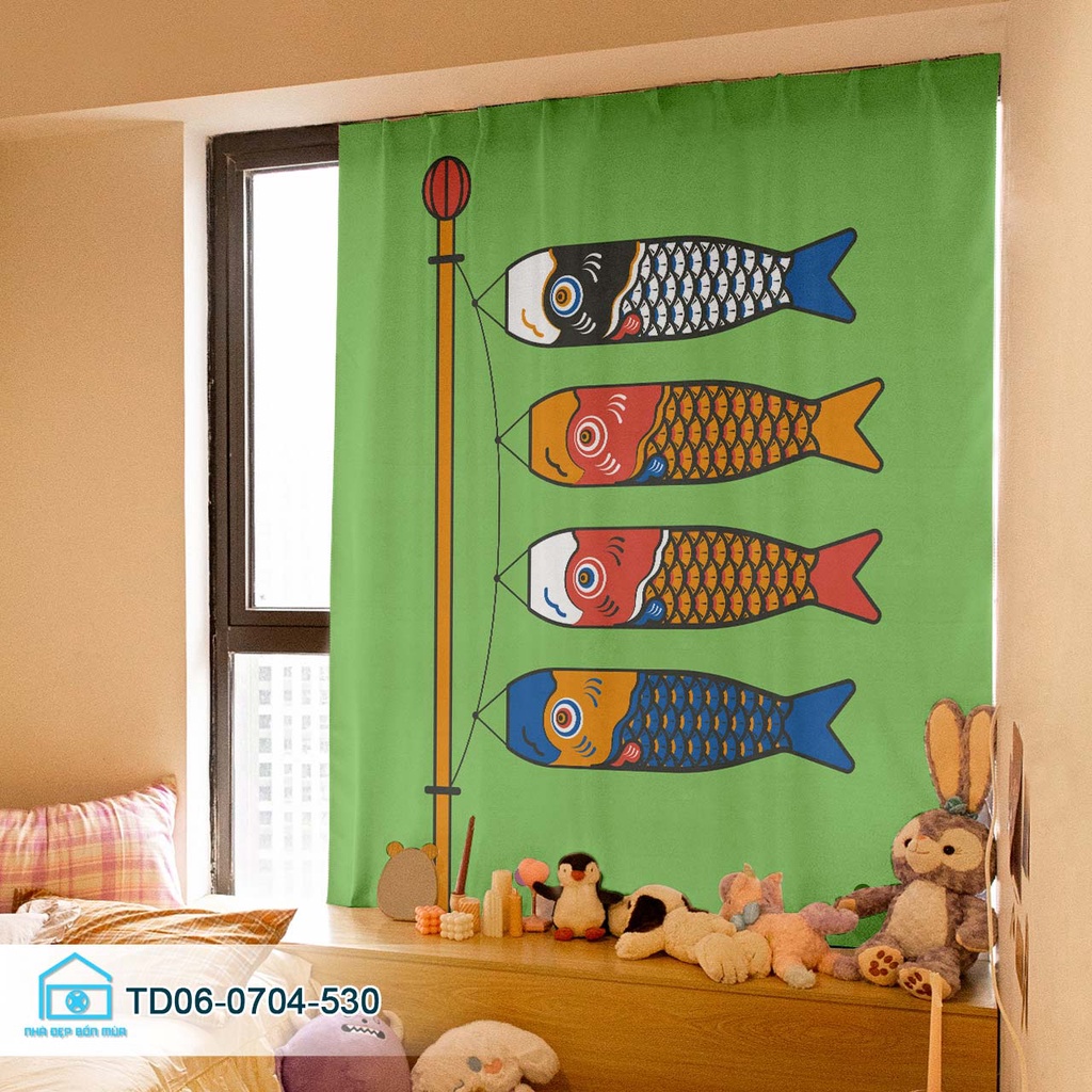 Rèm dán cửa sổ Tín Phát Decor, rèm cửa dán tường trang trí phong cách Nhật Bản
