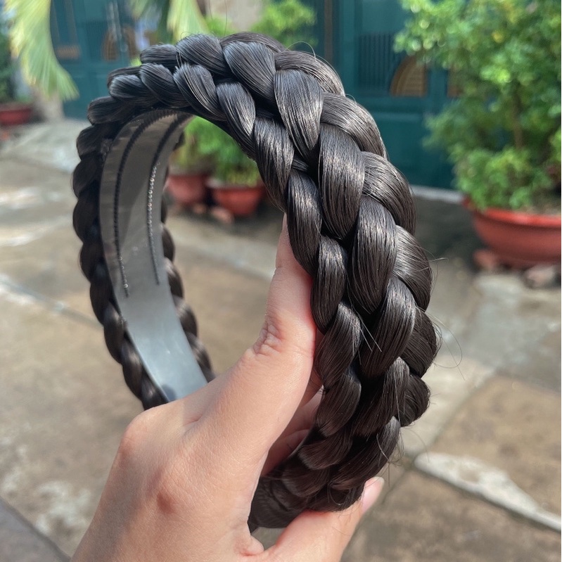 Cài Bờm Tóc Giả Tết Bính To❤️Cài Tết Rít Cao Cấp