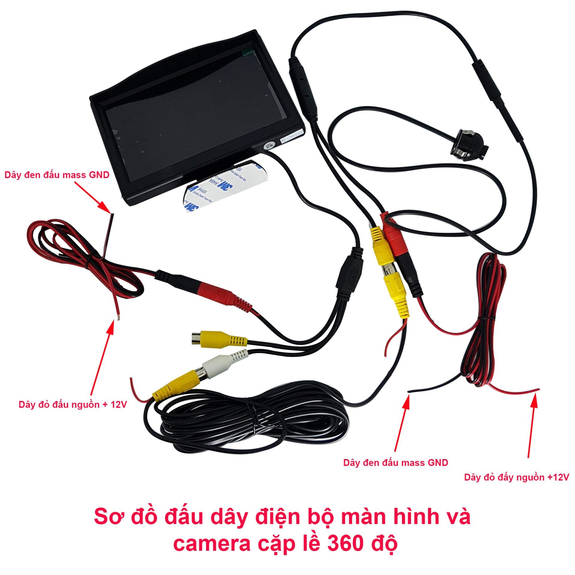 camera cặp lề, camera gắn gương ô tô, siêu nét, xoay 360 độ