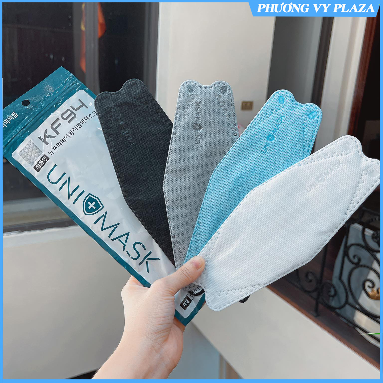 5 chiếc khẩu trang KF94 UNIMASK 4 lớp kháng khuẩn