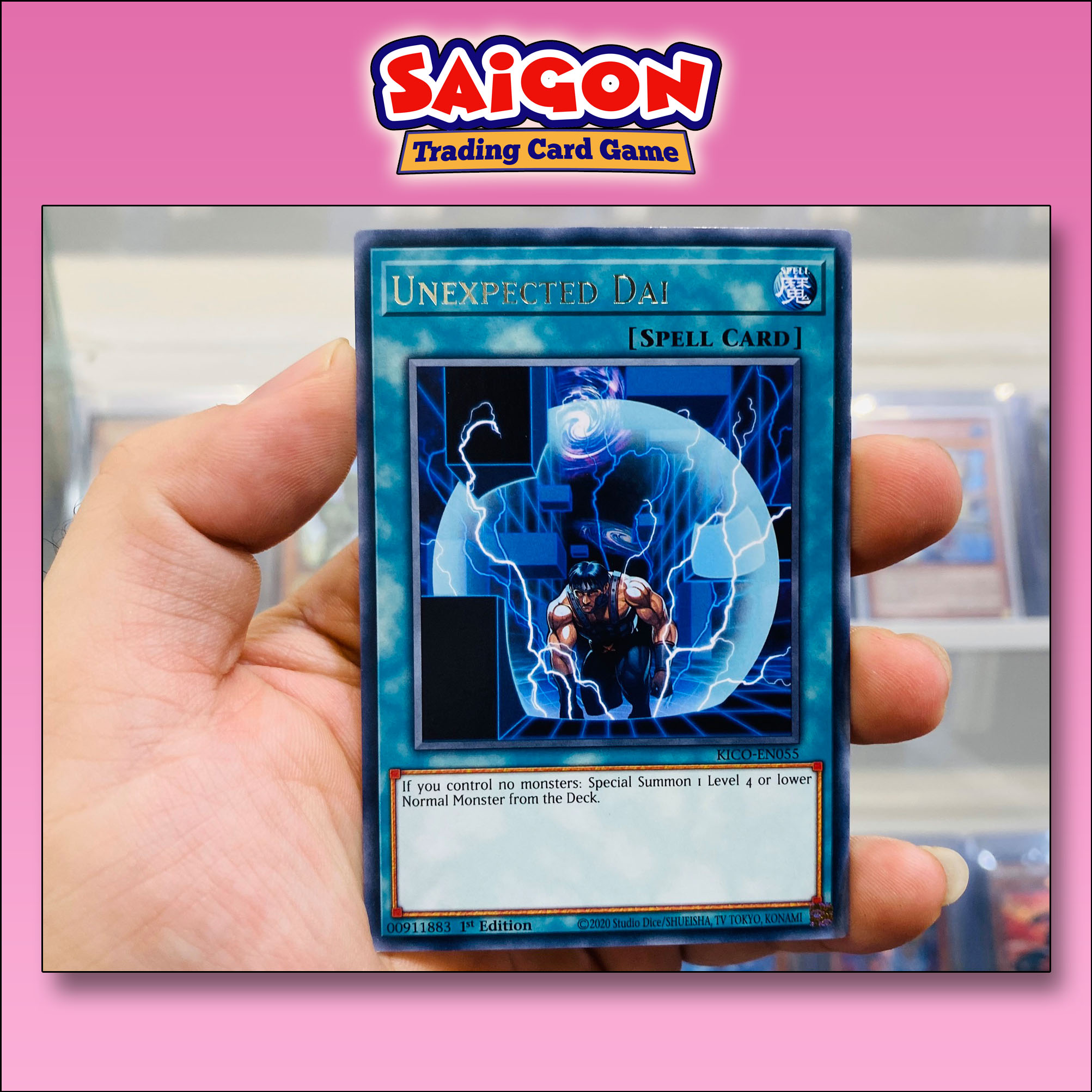 Thẻ bài yugioh mã kico-en055 - unexpected dai - rare - 1st edition
